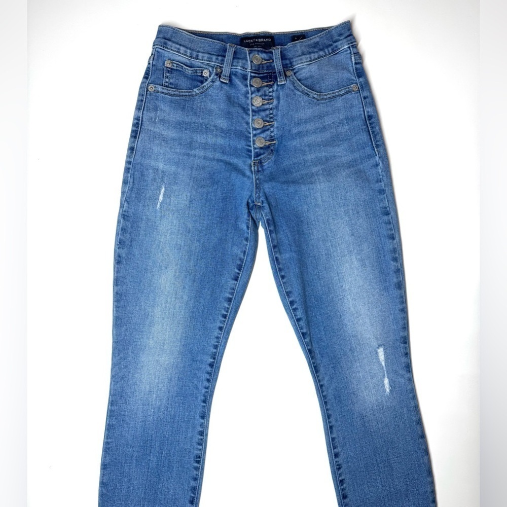 Lucky Brand Women's High Rise Bridgette Skinny Jeans Size- 6/28 Ankle - Picture 2 of 10